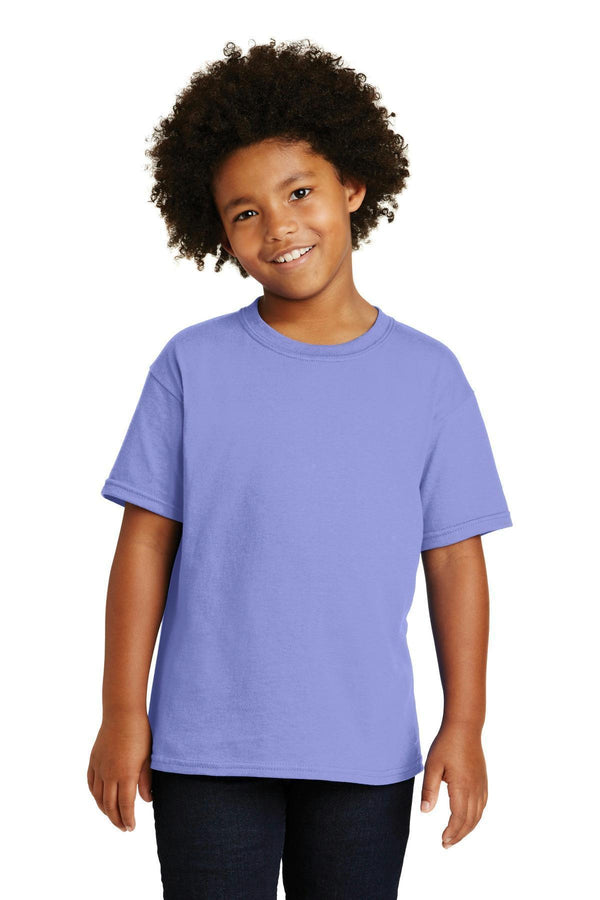 Gildan - Youth Heavy Cotton 100% Cotton T-Shirt. 5000B-T-shirts-Violet-L-JadeMoghul Inc.