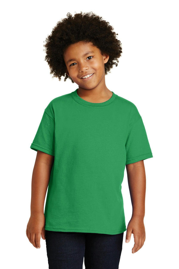 Gildan - Youth Heavy Cotton 100% Cotton T-Shirt. 5000B-Youth-Irish Green-L-JadeMoghul Inc.