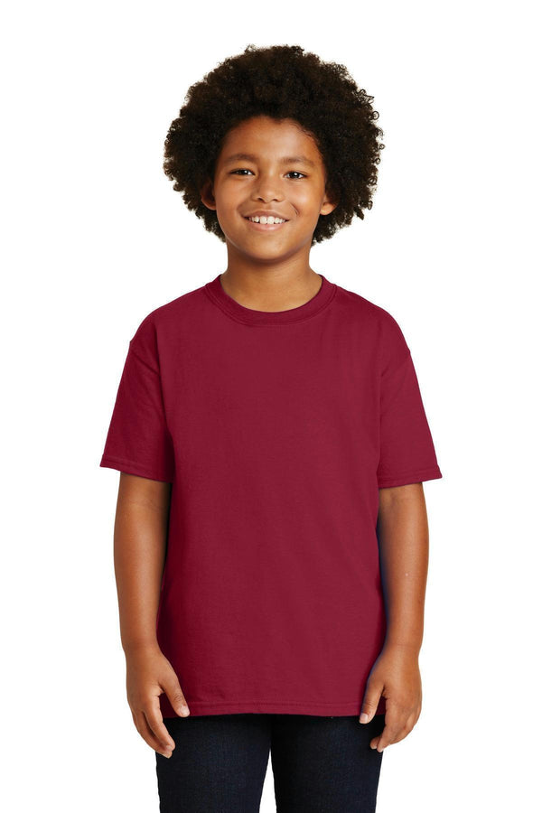 Gildan - Youth Ultra Cotton 100% Cotton T-Shirt. 2000B-Youth-Cardinal Red-M-JadeMoghul Inc.