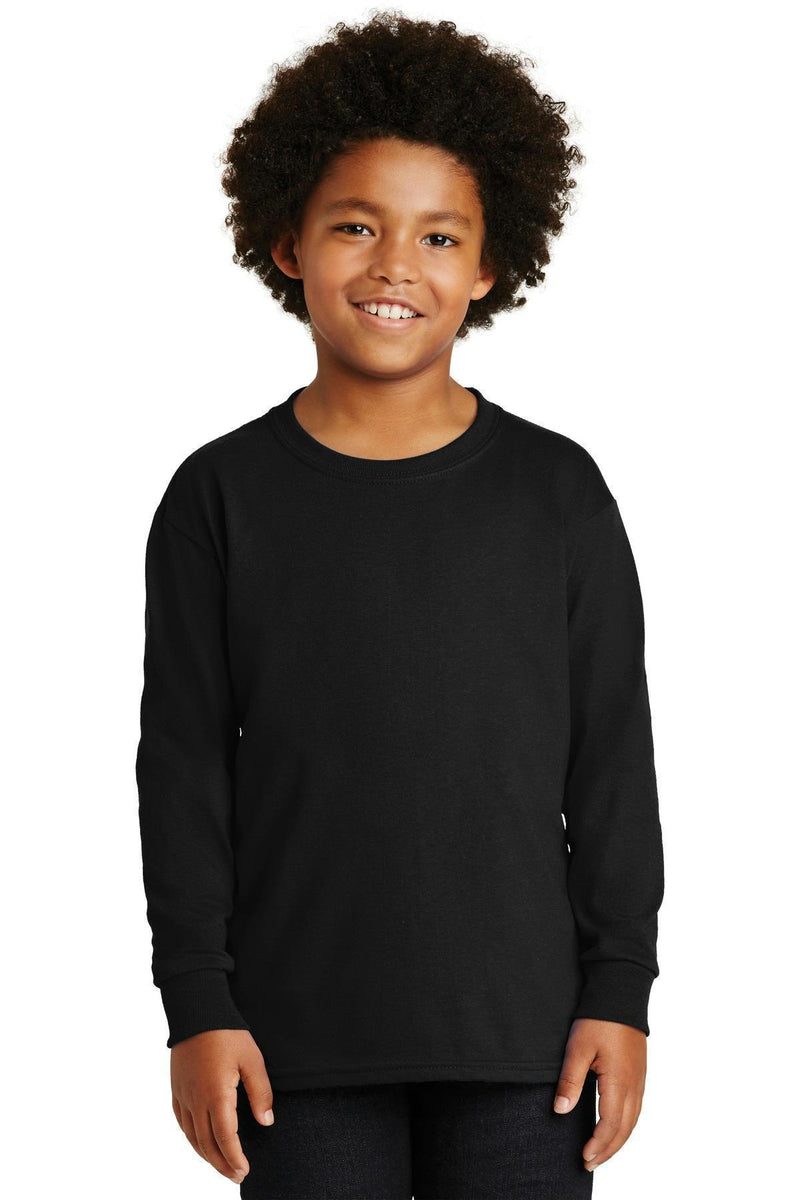 Gildan - Youth Ultra Cotton Long Sleeve T-Shirt. 2400B-Youth-Black-XL-JadeMoghul Inc.