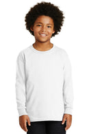 Gildan - Youth Ultra Cotton Long Sleeve T-Shirt. 2400B-Youth-White-XL-JadeMoghul Inc.