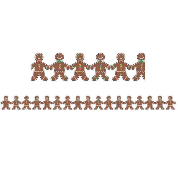 GINGERBREAD MEN BORDER-Arts & Crafts-JadeMoghul Inc.