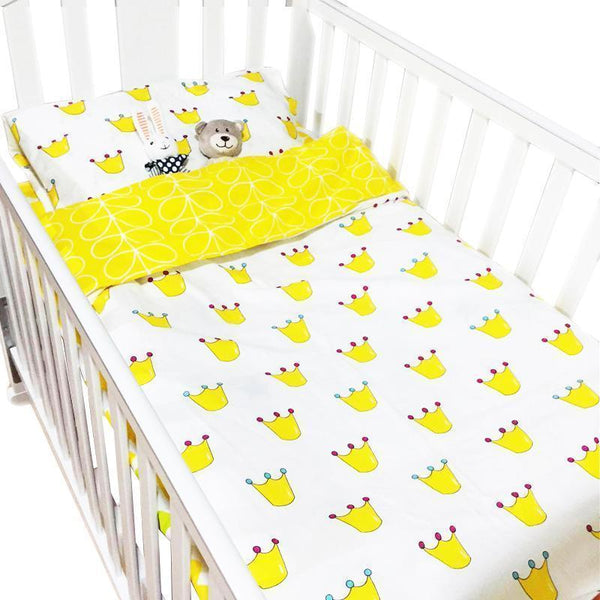 Giol Me Num Hot Ins crib bed 100% cottotton 3pcs baby Bedding set include pillow case+bed sheet+duvet cover without filling-1-JadeMoghul Inc.