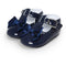 Girl Shiny PU Leather bow Dress Shoes-Deep Blue-3-JadeMoghul Inc.