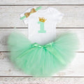 Girls 1st Birthday Party Romper And Tutu Skirt Set-As Picture 8-JadeMoghul Inc.