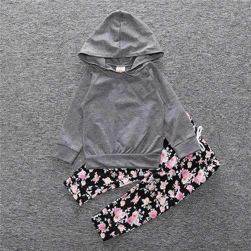 Girls 2 Piece Pullover Hoodie And Pants Set-as photo 2-18M-JadeMoghul Inc.