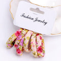 Girls 6 PCS Cotton Print Hair Ties-10-JadeMoghul Inc.