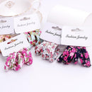 Girls 6 PCS Cotton Print Hair Ties-3-JadeMoghul Inc.