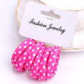 Girls 6 PCS Cotton Print Hair Ties-4-JadeMoghul Inc.