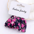 Girls 6 PCS Cotton Print Hair Ties-5-JadeMoghul Inc.