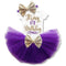 Girls Beautiful First / Second Birthday Tutu Party Dress With Sequin Bow Headband-Purple Half-JadeMoghul Inc.