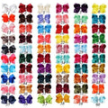 Girls Big Ribbon Hair Bow Clips-60colors Can Choose-JadeMoghul Inc.