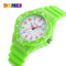 Girls / Boys Casual Silicone Quartz Wrist Watch With Colorful Number Dial-Green-JadeMoghul Inc.