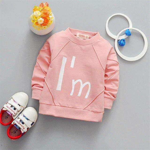 Girls / Boys Full Sleeves Cotton Pullover-Pink-3T-JadeMoghul Inc.