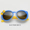 Girls Cool Folding Acrylic Frame Sunglasses UV 400 Protection-Blue Frame-JadeMoghul Inc.