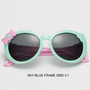 Girls Cool Folding Acrylic Frame Sunglasses UV 400 Protection-Sky blue frame-JadeMoghul Inc.