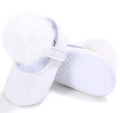 Girls Cute Fur Ball Soft Sole Shoes-White-0-6 Months-JadeMoghul Inc.