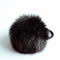 Girls Faux Rabbit Fur Ball Elastic Hair Tie-Black-JadeMoghul Inc.