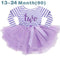 Girls First Birthday Cute Striped Tutu Dress-A0250Z2-JadeMoghul Inc.