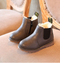 Girls Genuine Cow Leather Slip On Boots-Winter plus cashmere 1-4.5-JadeMoghul Inc.