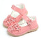 Girls High Quality Exquisite 3 D Flower PU Leather Shoes-pink-5.5-JadeMoghul Inc.