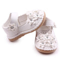 Girls High Quality Exquisite 3 D Flower PU Leather Shoes-white-5.5-JadeMoghul Inc.