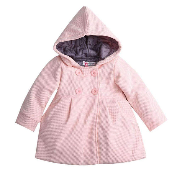 Girls Hooded Winter Coat-Pink-4-6 months-JadeMoghul Inc.