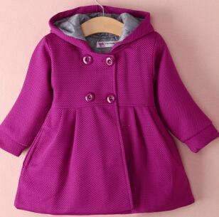 Girls Hooded Winter Coat-Purple-4-6 months-JadeMoghul Inc.