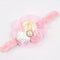 Girls Lace And Fabric Flowers Elastic Head Band-as picture 2-JadeMoghul Inc.