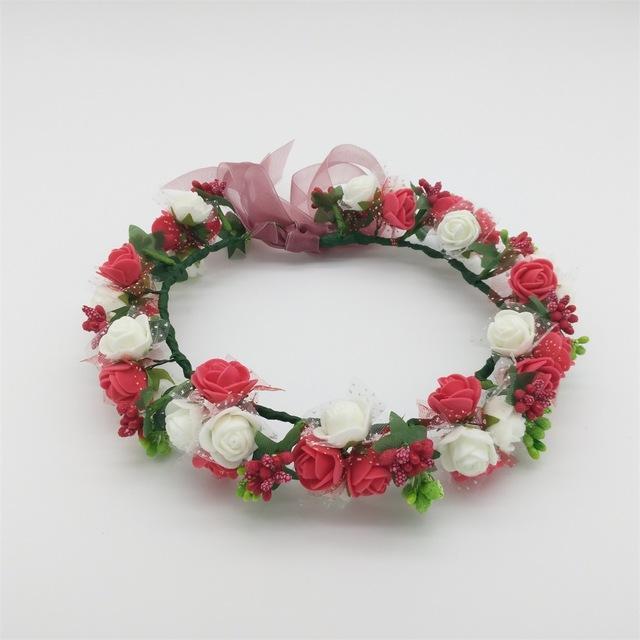 Girls Party Wear Floral Hair Crowns-A 10-JadeMoghul Inc.