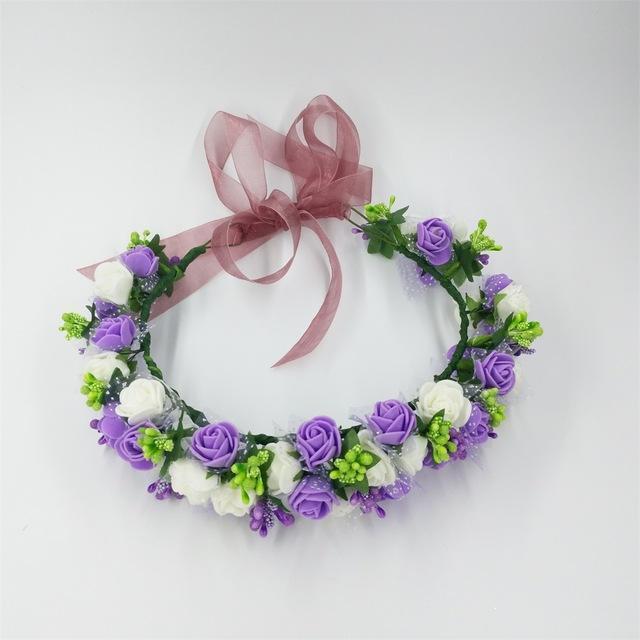 Girls Party Wear Floral Hair Crowns-A 2-JadeMoghul Inc.