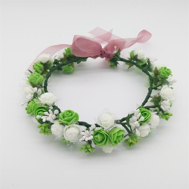 Girls Party Wear Floral Hair Crowns-A 8-JadeMoghul Inc.