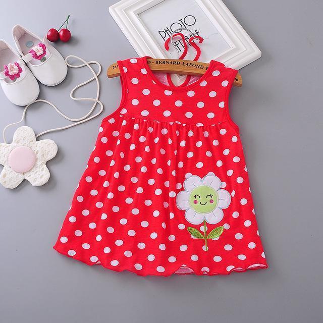 Girls Polka Dot Summer Dress-a3-3M-JadeMoghul Inc.