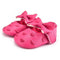 Girls PU Leather Heart Embroidered Shoes With Bow Decor-MR-13-18 Months-JadeMoghul Inc.