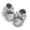 Girls PU Leather Heart Embroidered Shoes With Bow Decor-S-13-18 Months-JadeMoghul Inc.