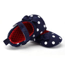 Girls Striped / Polka Dot Shoes With Flower Decor-Pattern 14-0-6 Months-JadeMoghul Inc.