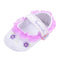 Girls Striped / Polka Dot Shoes With Flower Decor-Pattern 19-0-6 Months-JadeMoghul Inc.
