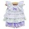 Girls Summer Lace Ruffle Romper Set-Purple-12M-JadeMoghul Inc.