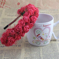 Girls Sweet Candy Color Children Foam Rose Flower Headband-AS SHOW 1-JadeMoghul Inc.