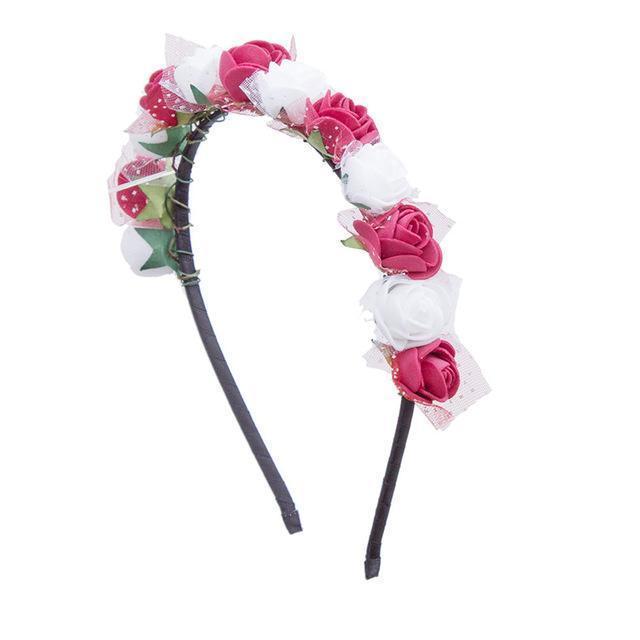 Girls Sweet Candy Color Children Foam Rose Flower Headband-AS SHOW 27-JadeMoghul Inc.