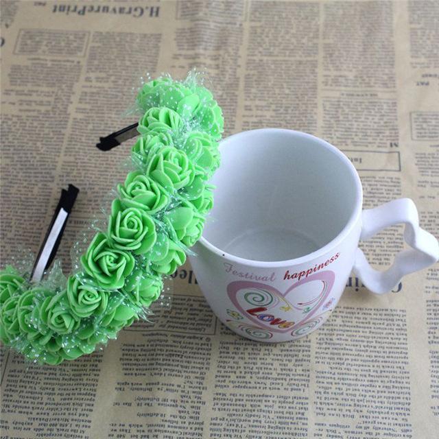 Girls Sweet Candy Color Children Foam Rose Flower Headband-AS SHOW 3-JadeMoghul Inc.