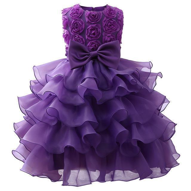 Girls Tier Tutu Party Dress-Z-9M-JadeMoghul Inc.