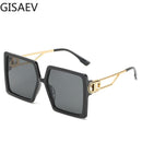GISAEV Driving Glasses Women Oversized Square Frame Letter D Sunglasses Vintage D shape Oversized Frame Popular Fashion Glasses JadeMoghul Inc. 