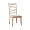 Giselle Transitional Side Chair,Set Of 2; White-Armchairs and Accent Chairs-White-Wood-JadeMoghul Inc.