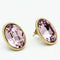 Gold Stud Earrings GL258 Gold - Brass Earrings with Top Grade Crystal