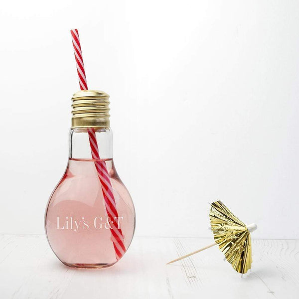 Glass Gifts & Accessories Personalized Gifts Lightbulb Cocktail Glass Treat Gifts