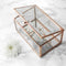 Glass Gifts & Accessories Personalized Gifts -  Rose Gold Glass Jewelry Box Treat Gifts