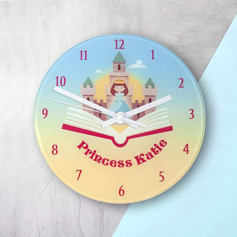 Glass Gifts & Accessories Storybook Princess Personalized Clock - Wall Clock Treat Gifts