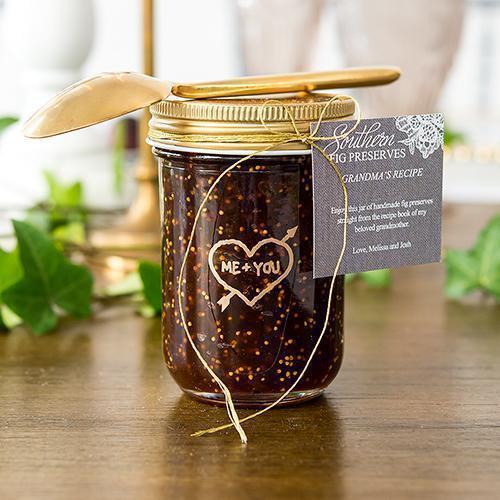 Glass Mason Jar with Gold Lid Favor Gold (Pack of 12)-Favor Boxes Bags & Containers-JadeMoghul Inc.