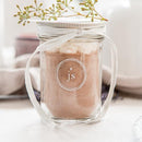 Glass Mason Jar with Silver Lid Favor Silver (Pack of 12)-Favor Boxes Bags & Containers-JadeMoghul Inc.